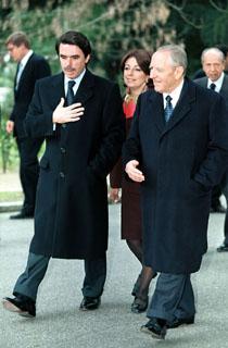 Visita in Spagna - Il Presidente Ciampi con il Presidente del Governo Josè Maria Aznar