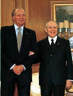 Visita in Spagna - Il Presidente Ciampi con il Re Juan Carlos