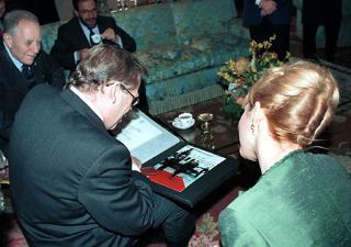 Incontro del Presidente della Repubblica Ciampi con  Václav Havel  Presidente della Repubblica Ceca e la Signora Havel