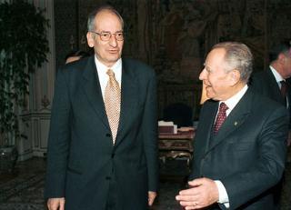 Incontro del Presidente della Repubblica Carlo Azeglio Ciampi con Pascal Couchepin, Ministro dell'Economia della Confederazione Svizzera