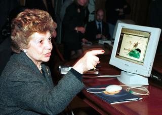 Intervento della Signora Franca Pilla Ciampi alla presentazione del progetto "Nonn@nline Generazioni in Rete" a Palazzo Chigi