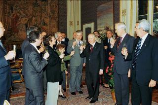 Brindisi del Presidente della Repubblica in occasione del 1° anno di insediamento al Quirinale
