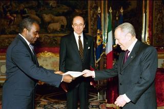 S.E. Sig. Boaventura Da Silva Cardoso, nuovo Ambasciatore d'Angola: presentazione Lettere credenziali, Palazzo del Quirinale