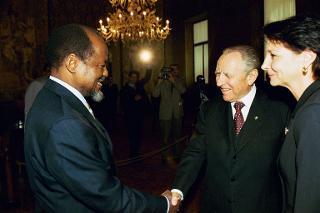 Incontro con il Presidente della Repubblica del Mozambico, S.E. il Sig. Joaquim Alberto Chissano, Palazzo del Quirinale