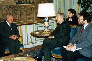 Incontro del Presidente della Repubblica Ciampi con  Arpad Goncz,  Presidente della Repubblica di Ungheria
