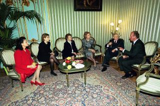 Intervento del Presidente della Repubblica e della Signora Ciampi, unitamente alle LL.MM., il Re e la Regina di Spagna, alla cerimonia d'inaugurazione della Mostra "Goya", Roma, Palazzo Barberini