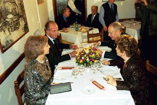 Intervento del Presidente della Repubblica e della Signora Ciampi, unitamente alle LL.MM., il Re e la Regina di Spagna, alla cerimonia d'inaugurazione della Mostra "Goya", Roma, Palazzo Barberini
