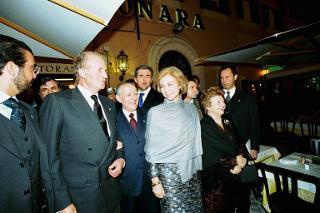 Intervento del Presidente della Repubblica e della Signora Ciampi, unitamente alle LL.MM., il Re e la Regina di Spagna, alla cerimonia d'inaugurazione della Mostra "Goya", Roma, Palazzo Barberini
