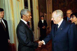 Incontro con il Segretario generale delle Nazioni Unite, S.E. il Signor Kofi Annan