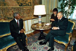 Incontro con il Segretario generale delle Nazioni Unite, S.E. il Signor Kofi Annan