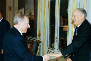 Incontro con l'Avv. Furio Lauri, Presidente del Gruppo Medaglie d'Oro al Valor Militare d'Italia, Palazzo del Quirinale