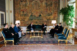 Incontro con l'Avv. Furio Lauri, Presidente del Gruppo Medaglie d'Oro al Valor Militare d'Italia, Palazzo del Quirinale