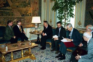 Incontro con il Presidente della Repubblica di Moldova, Signor Petru Lucinschi