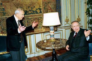 Incontro con il Prof. Franco Modigliani, Premio Nobel per l'Economia, Palazzo del Quirinale