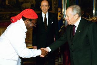 Incontro con S.E. Sig. Chief E.J. Okpoyo, nuovo Ambasciatore della Nigeria: presentazione delle Lettere credenziali, Palazzo del Quirinale