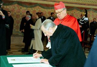 Intervento del Presidente della Repubblica in Assisi alla cerimonia di riapertura della Basilica di S. Francesco
