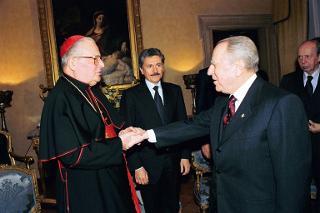 Intervento del Presidente della Repubblica al ricevimento offerto dall'Ambasciatore d'Italia presso la Santa Sede in occasione della ricorrenza della firma dei Patti Lateranensi e dell'Accordo di Revisione del Concordato, Roma, Palazzo Borromeo