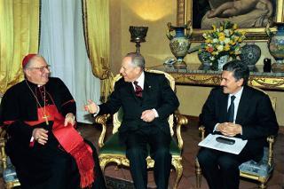 Intervento del Presidente della Repubblica al ricevimento offerto dall'Ambasciatore d'Italia presso la Santa Sede in occasione della ricorrenza della firma dei Patti Lateranensi e dell'Accordo di Revisione del Concordato, Roma, Palazzo Borromeo