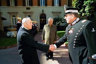 Visita del Presidente della Repubblica al Reggimento Corazzieri, Roma,  Caserma &quot;Maggiore Alessandro Negri di Sanfront&quot;