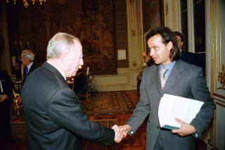 Incontro con il Sig. Klaus Stampfl, Presidente dell'Associazione vittime del Cermis, Palazzo del Quirinale