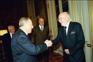Incontro con il Maestro Armando Trovaioli e la consorte, Palazzo del Quirinale