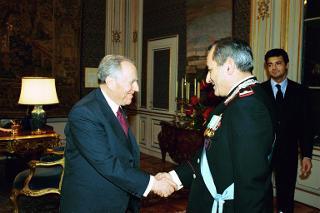 Incontro con il Gen. Brig. Alfonso Venditti, nuovo Capo di Stato Maggiore dell'Arma dei Carabinieri, Palazzo del Quirinale