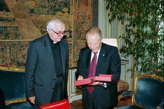 Incontro con Mons. Angelo Bazzari, Presidente della Fondazione Don Gnocchi, Palazzo del Quirinale