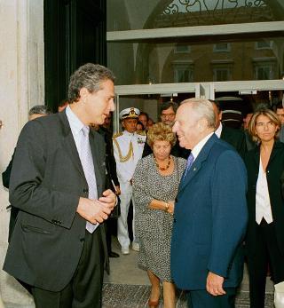Visita del Presidente della Repubblica alla Mostra "Sandro Botticelli pittore della Divina Commedia", Roma, Scuderie Papali