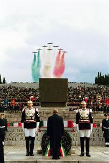 Deposizione di una corona d'alloro al Sacrario di Redipuglia,  in occasione della Giornata dell'Unità Nazionale e della Festa delle Forze Armate