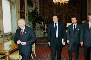 Incontro con Giorgio Fossa e Antonio D'Amato, rispettivamente Presidente uscente e nuovo Presidente della Confindustria