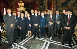 Il Presidente della Repubblica incontra Enzo Ghigo, nuovo Presidente della Conferenza dei Presidenti delle Regioni e delle Province Autonome - Presidente della Regione Piemonte, con i componenti della Conferenza