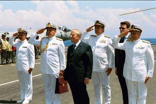 Incontro del Presidente della Repubblica con l'Amministrazione Comunale di La Spezia e successivo intervento alla Festa della Marina Militare