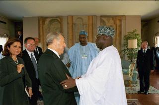 Visita ufficiale del Presidente della Repubblica Federale della Nigeria, S.E. il Signor Olusegun Obasanjo