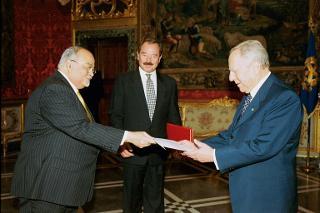 S.E. Basil G. O'Brien, nuovo Ambasciatore delle Bahamas: presentazione delle Lettere credenziali, Palazzo del Quirinale