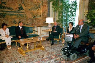 Incontro con l'On. Prof. Franco Piro e una delegazione del Servizio Handicap, Palazzo del Quirinale