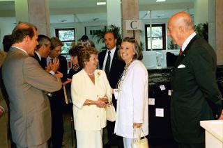 La Sig.ra Franca Ciampi all'inaugurazione della Sala Media per la comunicazione on-line della moda, Roma
