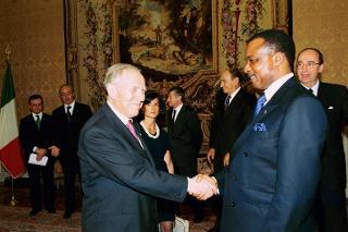 Incontro con il Sig. Denis Sassou Nguesso, Presidente del Congo-Brazzaville, Palazzo del Quirinale