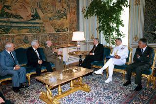 Incontro con il Ten. Gen. Gualtiero Stefanon, Presidente del Circolo delle Forze Armate d'Italia, Palazzo del Quirinale