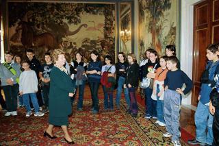 La Signora Franca Ciampi incontra un gruppo di studenti, Palazzo del Quirinale