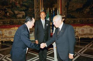 S.E. Sig. Kim Suk-Hyun, nuovo Ambasciatore della Corea: presentazione delle Lettere credenziali, Palazzo del Quirinale