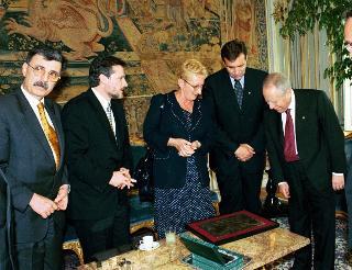 Incontro con il Presidente della Repubblica dell'ex Repubblica Jugoslava di Macedonia, Signor Boris Traykovski, Palazzo del Quirinale
