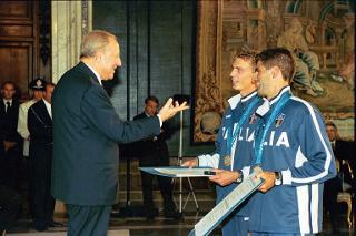 Incontro con gli atleti italiani che hanno partecipato alle Olimpiadi di Sidney, Palazzo del Quirinale