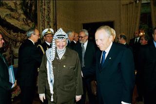 Incontro con il Presidente dell'Autorità Nazionale Palestinese, S.E. il Signor Yasser Arafat