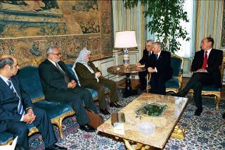 Incontro con il Presidente dell'Autorità Nazionale Palestinese, S.E. il Signor Yasser Arafat