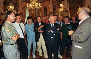 Incontro con il Dott. Graziano Zoni, Presidente di "Emmaus Italia" e con una delegazione dell'associazione, Palazzo del Quirinale
