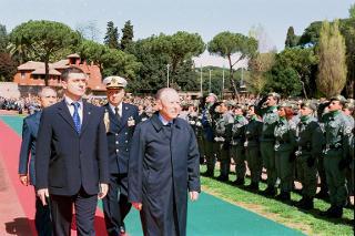 Intervento del Presidente della Repubblica alla cerimonia di giuramento del 2° Contingente degli Allievi Agenti Guardie Forestali del 46° Corso "Monte Vettore", Roma, Stadio delle Terme di Caracalla