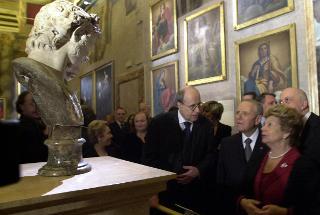 Intervento del Presidente della Repubblica a Palazzo Giustiniani per la Mostra &quot;Caravaggio ed i Giustiniani, toccar con mano una collezione del Seicento&quot;