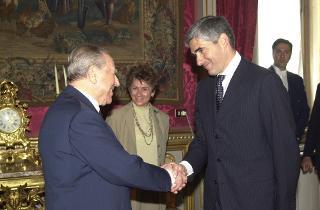 Incontro con il nuovo Presidente della Camera dei Deputati, On. Pier Ferdinando Casini, Palazzo del Quirinale