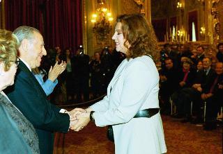 Incontro con il Consiglio di Presidenza, il Consiglio Direttivo ed i candidati ai Premi David di Donatello per il 2001