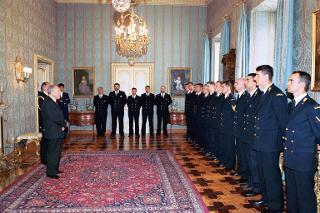 Incontro con una delegazione di Allievi della Scuola Sottufficiali della Marina di La Maddalena, in servizio di Guardia d'Onore al Palazzo del Quirinale